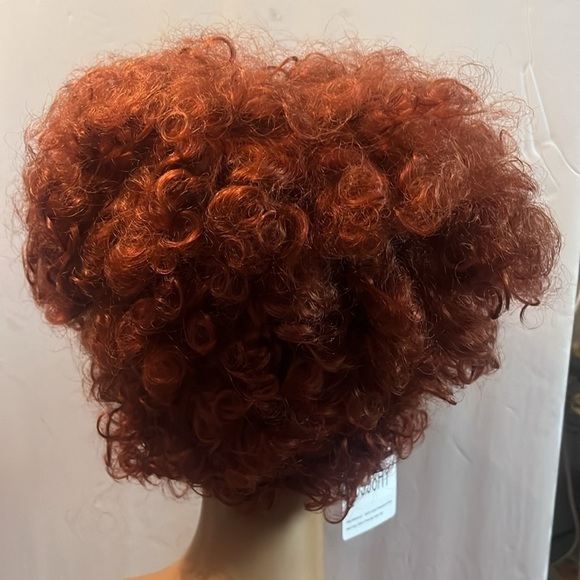 Fashion Wig Soft Curly Red Short Hair Synthetic Short Curly Wig - Picture 2 of 8